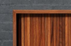 Milo Baughman Milo Baughman Walnut Tambour Cabinet for Glenn of California - 4594494