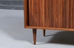 Milo Baughman Milo Baughman Walnut Tambour Cabinet for Glenn of California - 4594496
