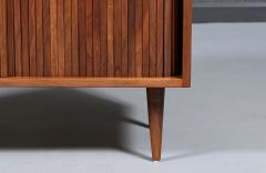 Milo Baughman Milo Baughman Walnut Tambour Cabinet for Glenn of California - 4594497