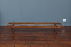 Milo Baughman Milo Baughman Walnut and Maple Long Bench for Glenn - 2762664