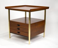 Milo Baughman Milo Baughman for Arch Gordon Walnut and Solid Brass Nightstands - 1527799