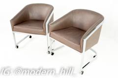 Milo Baughman Milo Baughman for Design Institute of America Side Lounge Club Chairs - 1874547