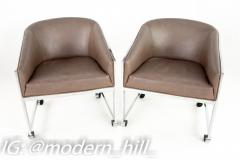 Milo Baughman Milo Baughman for Design Institute of America Side Lounge Club Chairs - 1874548