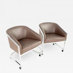 Milo Baughman Milo Baughman for Design Institute of America Side Lounge Club Chairs - 1884591