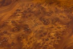 Milo Baughman Milo Baughman for Directional American Mid Century Ash Burl Drum Form End Side - 4655900