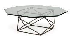 Milo Baughman Milo Baughman for Directional Bronze and Glass Geometric Cocktail Table - 2787491