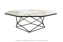 Milo Baughman Milo Baughman for Directional Geometric Bronze Glass Coffee Table - 2987293