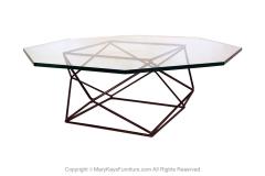 Milo Baughman Milo Baughman for Directional Geometric Bronze Glass Coffee Table - 2987296