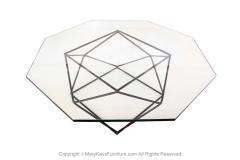 Milo Baughman Milo Baughman for Directional Geometric Bronze Glass Coffee Table - 2987298