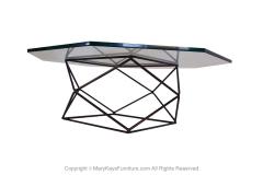 Milo Baughman Milo Baughman for Directional Geometric Bronze Glass Coffee Table - 2987299