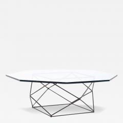 Milo Baughman Milo Baughman for Directional Geometric Bronze and Glass Coffee Table - 3689043