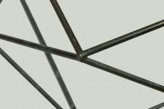 Milo Baughman Milo Baughman for Directional Mid Century Bronze and Glass Geometric Cocktail  - 4650185