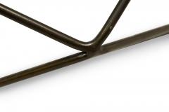 Milo Baughman Milo Baughman for Directional Mid Century Bronze and Glass Geometric Cocktail  - 4650186