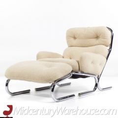 Milo Baughman Milo Baughman for Directional Mid Century Chrome Chair and Ottoman Set - 3513797