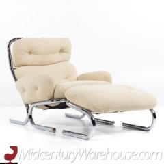 Milo Baughman Milo Baughman for Directional Mid Century Chrome Chair and Ottoman Set - 3513801