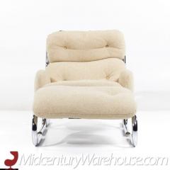 Milo Baughman Milo Baughman for Directional Mid Century Chrome Chair and Ottoman Set - 3513805
