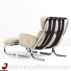 Milo Baughman Milo Baughman for Directional Mid Century Chrome Chair and Ottoman Set - 3513829