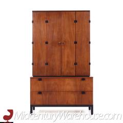 Milo Baughman Milo Baughman for Directional Mid Century Walnut Armoire Wardrobe - 3684992