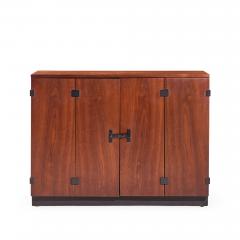Milo Baughman Milo Baughman for Directional Mid Century Walnut Bar Console Credenza - 4523385