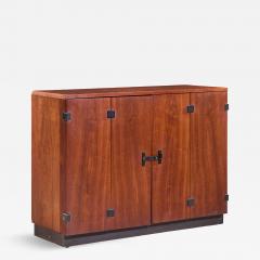 Milo Baughman Milo Baughman for Directional Mid Century Walnut Bar Console Credenza - 4523662