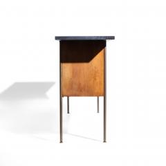 Milo Baughman Milo Baughman for Directional Walnut Slate and Brass Console Credenza - 4498338