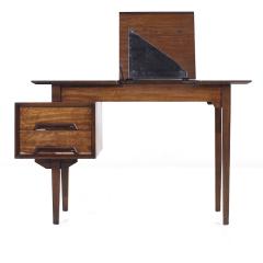 Milo Baughman Milo Baughman for Drexel Perspective Mid Century Walnut Vanity Desk - 3852944