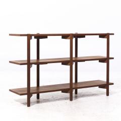 Milo Baughman Milo Baughman for Glenn of California Mid Century Walnut 3 Tier Bookcase - 4381764