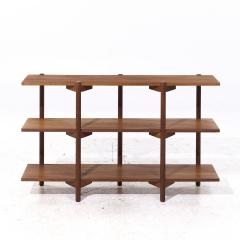 Milo Baughman Milo Baughman for Glenn of California Mid Century Walnut 3 Tier Bookcase - 4381766