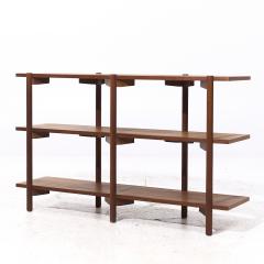 Milo Baughman Milo Baughman for Glenn of California Mid Century Walnut 3 Tier Bookcase - 4381767