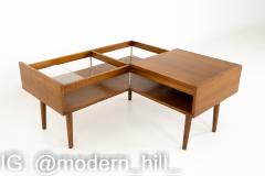 Milo Baughman Milo Baughman for Glenn of California Mid Century Walnut Corner Coffee Table - 1874336
