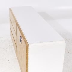 Milo Baughman Milo Baughman for Lane Mid Century White Lacquer and Burlwood Dresser - 4238183