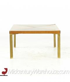 Milo Baughman Milo Baughman for Murray Mid Century Brass and Maple Coffee Table - 3117187