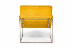 Milo Baughman Milo Baughman for Thayer Coggin American Pale Yellow Upholstered Armchair - 2789486