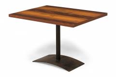 Milo Baughman Milo Baughman for Thayer Coggin AmericanTri Tone Wood and Iron End Side Table - 2792225