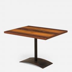 Milo Baughman Milo Baughman for Thayer Coggin AmericanTri Tone Wood and Iron End Side Table - 2794909