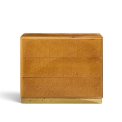 Milo Baughman Milo Baughman for Thayer Coggin Birdseye Maple Brass Chest of Drawers Dresser - 4752491
