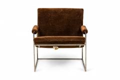 Milo Baughman Milo Baughman for Thayer Coggin Brown Upholstered Scoop Lounge Armchair - 2789423