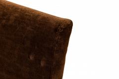 Milo Baughman Milo Baughman for Thayer Coggin Brown Upholstered Scoop Lounge Armchair - 2789425