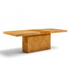 Milo Baughman Milo Baughman for Thayer Coggin Burlwood Expanding Dining Table with 2 Leaves - 4819940