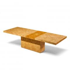 Milo Baughman Milo Baughman for Thayer Coggin Burlwood Expanding Dining Table with 2 Leaves - 4819942