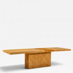 Milo Baughman Milo Baughman for Thayer Coggin Burlwood Expanding Dining Table with 2 Leaves - 4820072