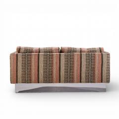 Milo Baughman Milo Baughman for Thayer Coggin Chrome Settee Loveseat Sofa - 4491751