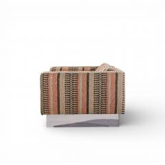 Milo Baughman Milo Baughman for Thayer Coggin Chrome Settee Loveseat Sofas Pair - 4491615