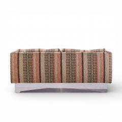 Milo Baughman Milo Baughman for Thayer Coggin Chrome Settee Loveseat Sofas Pair - 4491620