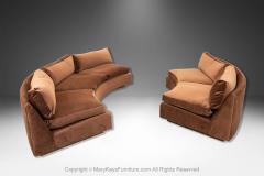 Milo Baughman Milo Baughman for Thayer Coggin Curved Sectional Sofa Newly Reupholstered - 4116852