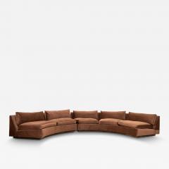 Milo Baughman Milo Baughman for Thayer Coggin Curved Sectional Sofa Newly Reupholstered - 4120216