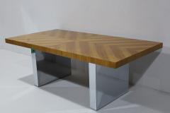 Milo Baughman Milo Baughman for Thayer Coggin Double Pedestal Dining Table in Walnut - 4524071