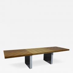 Milo Baughman Milo Baughman for Thayer Coggin Double Pedestal Dining Table in Walnut - 4526257