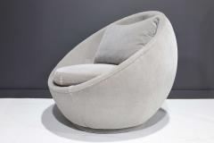 Milo Baughman Milo Baughman for Thayer Coggin Egg Chair in Light Gray Mohair - 2045996