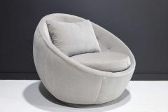 Milo Baughman Milo Baughman for Thayer Coggin Egg Chair in Light Gray Mohair - 2045999